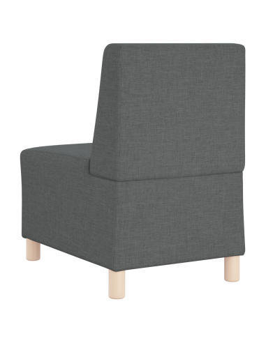 Unità di Divano Modulare Senza Braccioli 2 pcs Grigio scuro