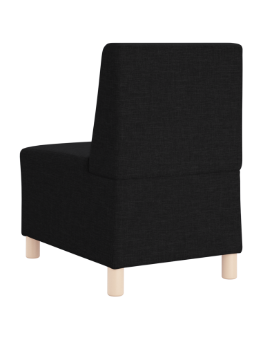 Unità di Divano Modulare Senza Braccioli 2 pcs Nero