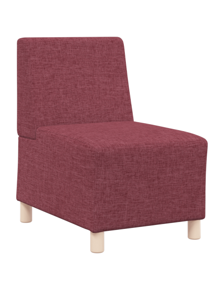 Poltrona Divano Grigia Chiara 55 cm Tessuto 2 pcs Rosso