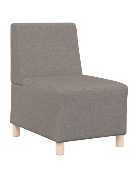 Poltrona Divano Grigia Chiara 55 cm Tessuto 2 pcs Talpa