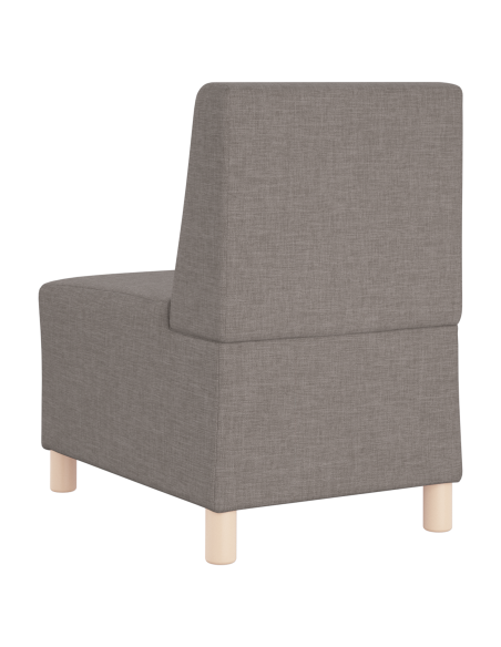 Poltrona Divano Grigia Chiara 55 cm Tessuto 2 pcs Talpa