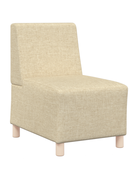 Poltrona Divano Grigia Chiara 55 cm Tessuto 2 pcs Crema