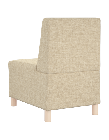 Unità di Divano Modulare Senza Braccioli 2 pcs Crema