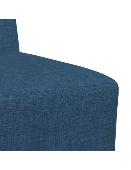 Poltrona Divano Grigia Chiara 55 cm Tessuto 2 pcs Blu