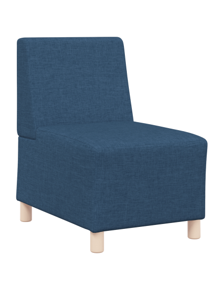 Poltrona Divano Grigia Chiara 55 cm Tessuto 2 pcs Blu