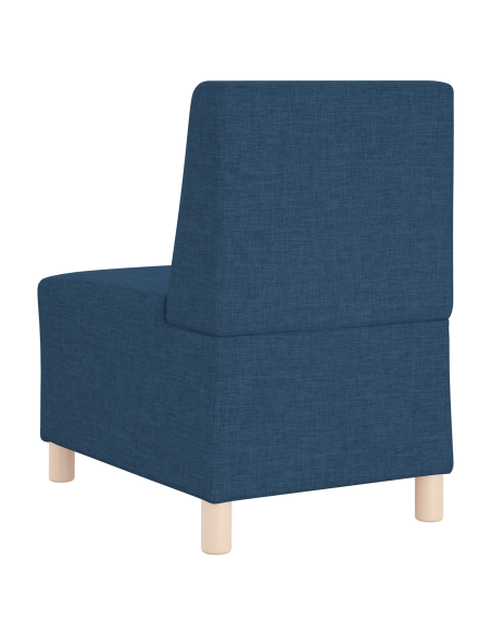 Poltrona Divano Grigia Chiara 55 cm Tessuto 2 pcs Blu