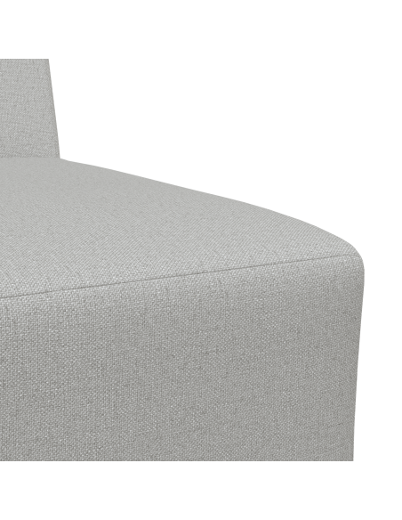 Poltrona Divano Grigia Chiara 55 cm Tessuto 2 pcs Grigio nuvola