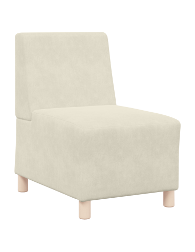 Unità di Divano Modulare Senza Braccioli 2 pcs Crema