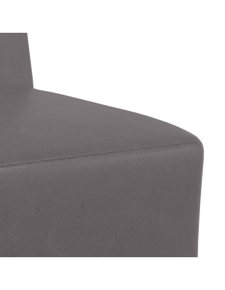 Poltrone Divano 2 pcs Grigio 55 x 74 x 82 cm Pelle sintetica