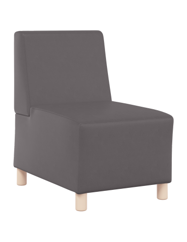 Unità di Divano Modulare Senza Braccioli 2 pcs Grigio