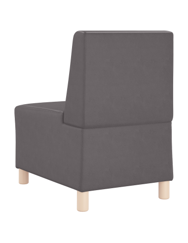 Unità di Divano Modulare Senza Braccioli 2 pcs Grigio