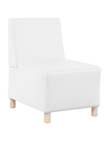 Unità di Divano Modulare Senza Braccioli 2 pcs Bianco