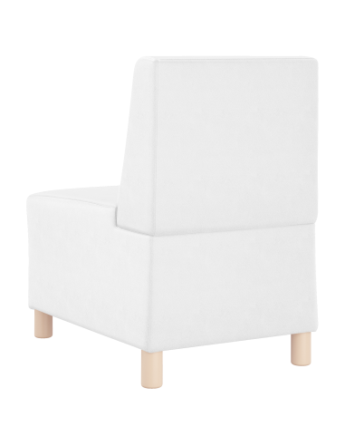 Unità di Divano Modulare Senza Braccioli 2 pcs Bianco