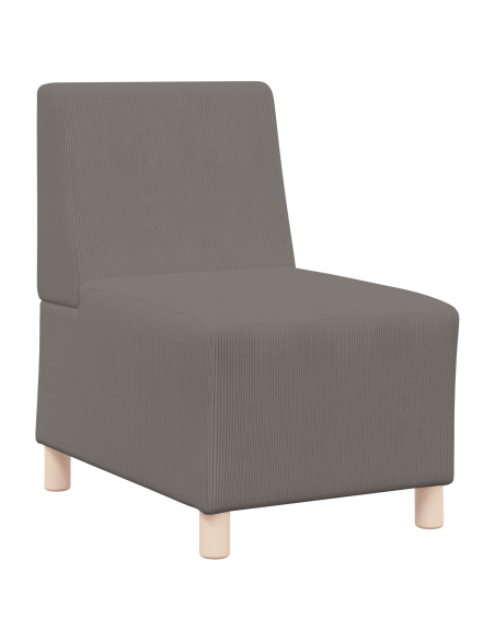 Unità di Divano Modulare Senza Braccioli 2 pcs Grigio chiaro