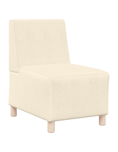 Unità di Divano Modulare Senza Braccioli 2 pcs Crema