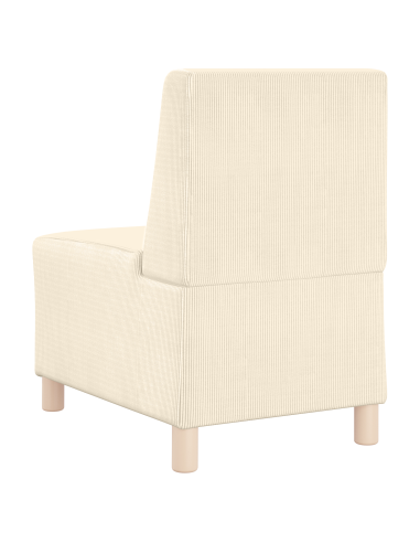 Unità di Divano Modulare Senza Braccioli 2 pcs Crema