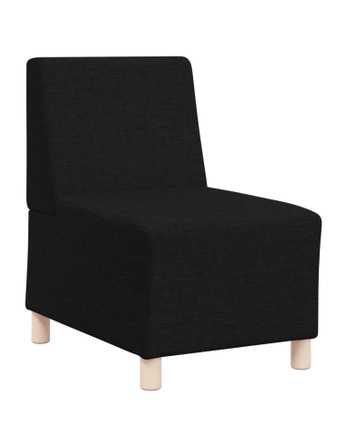 Unità di Divano Modulare Senza Braccioli 3 pcs Nero