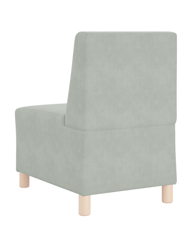 Unità di Divano Modulare Senza Braccioli 3 pcs Grigio chiaro