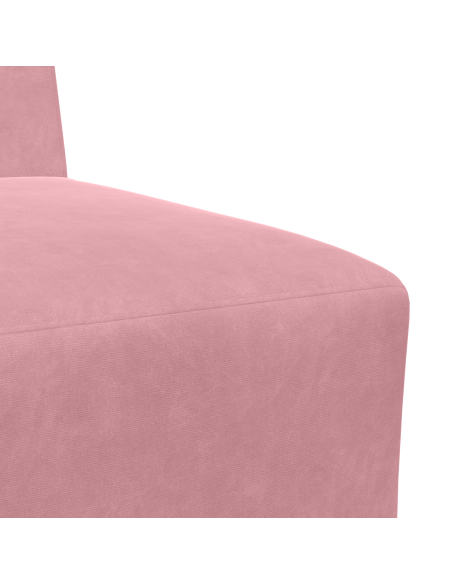 Poltrone Divano 3 pcs Rosa 55 x 74 x 82 cm Velluto