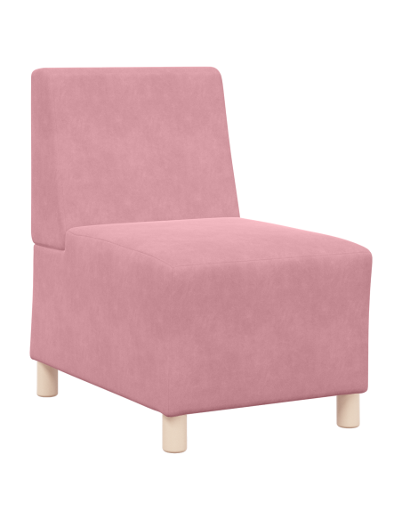 Poltrone Divano 3 pcs Rosa 55 x 74 x 82 cm Velluto