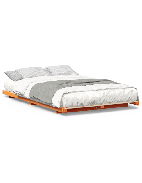 Struttura letto a terra Cera marrone 120 x190 cm