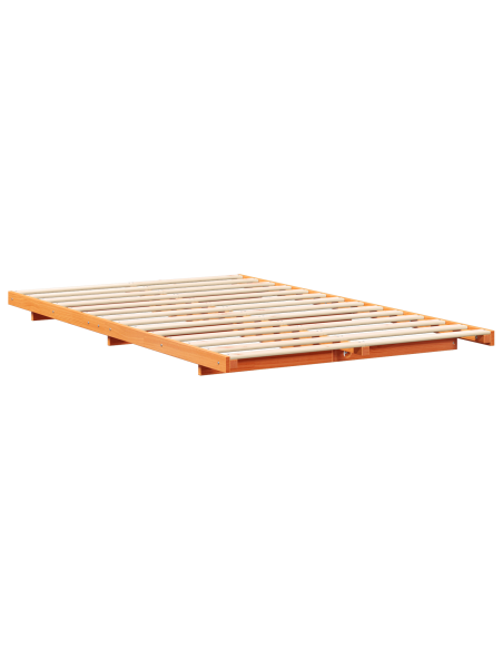 Struttura letto a terra Cera marrone 120 x190 cm