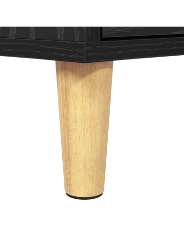 Mobile TV Rovere Nero 150 x 30 x 45 cm Legno multistrato