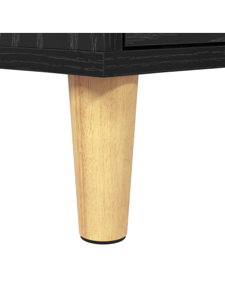 Mobile TV Rovere nero 150 x 30 x 45 cm Legno multistrato