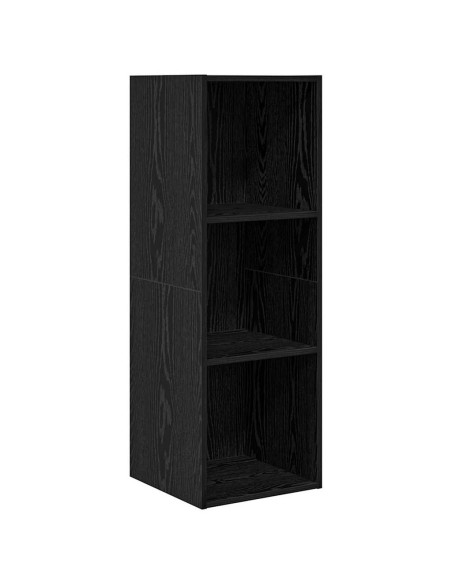Set di mobili TV 3 pcs Rovere nero Legno multistrato