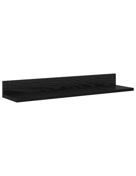 Set di mobile TV da 4 pezzi 4 pcs Rovere nero Legno multistrato