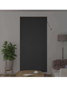 Tendaggi a veneziana Nero 220 x 105 cm Alluminio