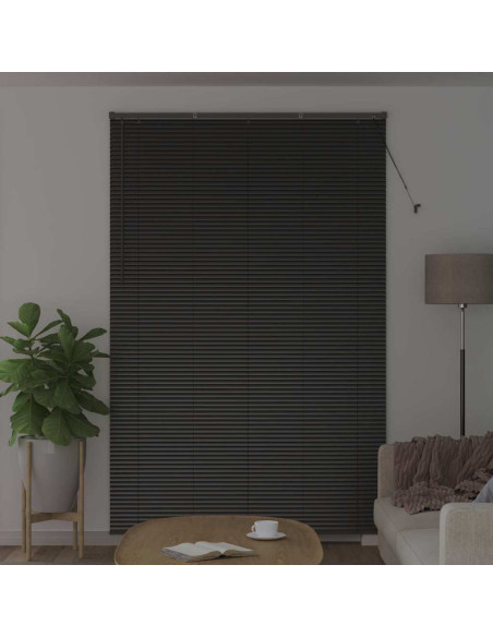 Tenda per Finestra con tende Altro Nero 140 x 220 cm Alluminio