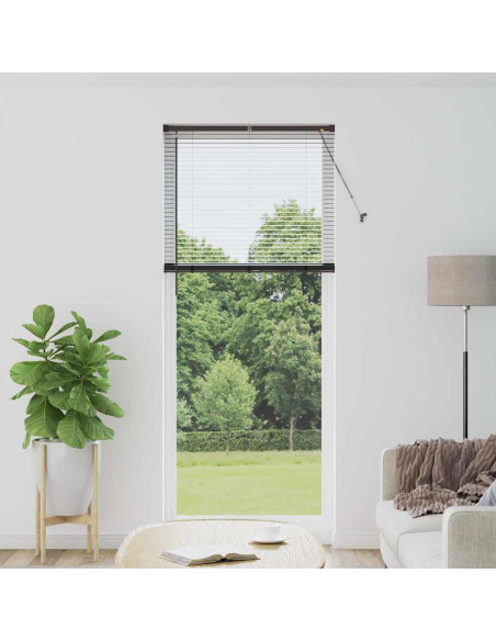 Tenda per Finestra con tende Altro Nero 90 x 220 cm Alluminio