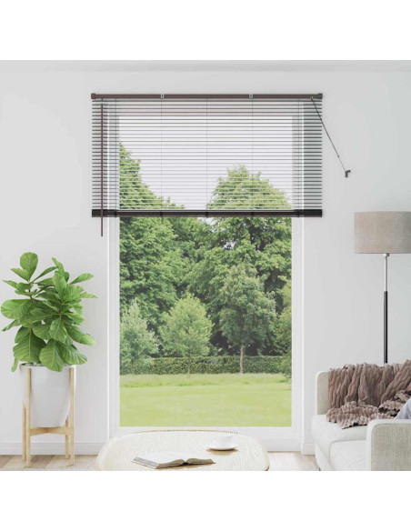 Tenda per Finestra con tende Altro Nero 140 x 220 cm Alluminio