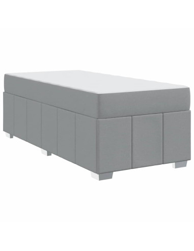Struttura del letto Grigio chiaro 80 x 200 cm Tessuto
