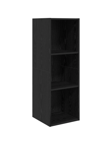 Set mobile TV 3 pcs Rovere Nero Legno multistrato