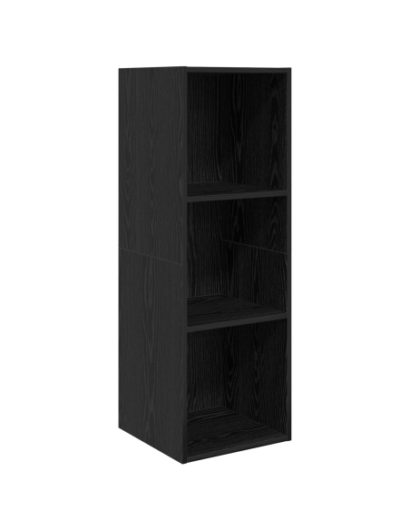 Set mobile TV 3 pcs Rovere Nero Legno multistrato