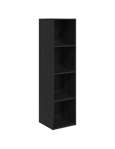 Set mobile TV 3 pcs Rovere Nero Legno multistrato