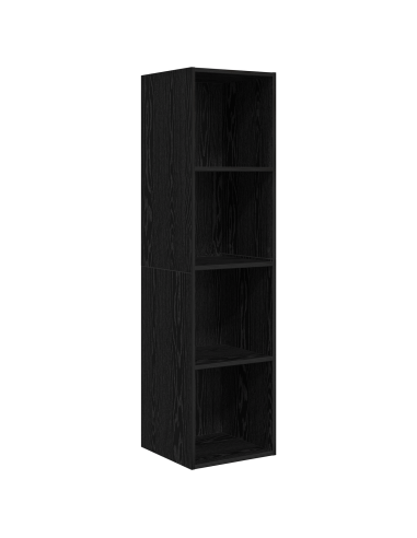 Set mobile TV 3 pcs Rovere Nero Legno multistrato