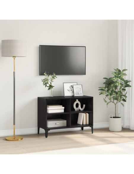 Set mobile TV Nero 69,5 x 30 x 50 cm Legno multistrato