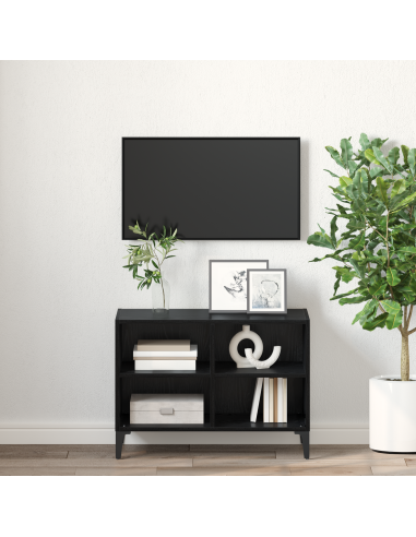 Set mobile TV Nero 69,5 x 30 x 50 cm Legno multistrato