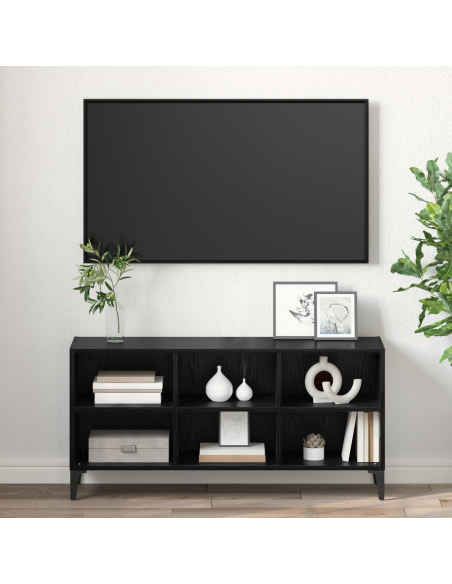 Supporto TV in Rovere Nero Rovere Nero Truciolare Standard
