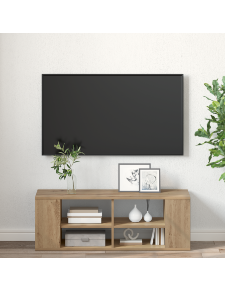 Mobile TV rovere artigianale 102 x 35 x 35 cm Legno multistrato