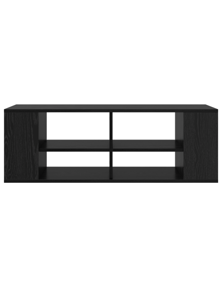 Set mobile TV Rovere Nero 102 x 35 x 35 cm Legno multistrato