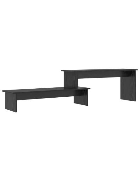 Mobile TV Rovere nero 180 x 30 x 43 cm Legno multistrato