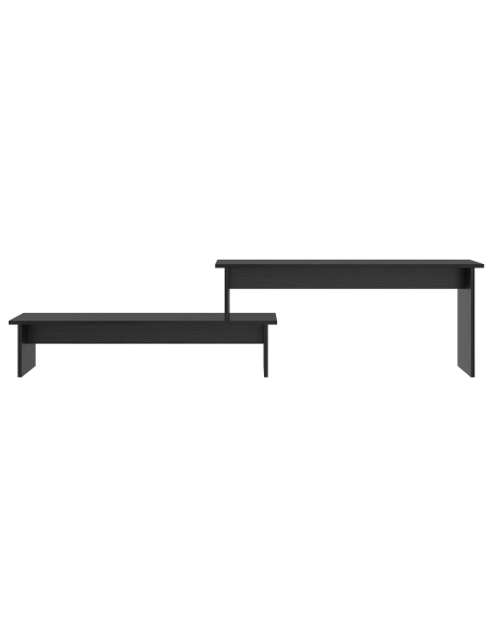 Mobile TV Rovere nero 180 x 30 x 43 cm Legno multistrato