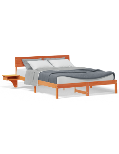 Struttura del letto Marrone cerato 150 x 200 cm Pino massello