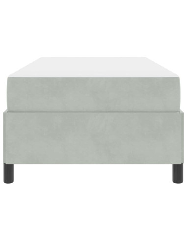 Struttura del letto Grigio chiaro 100 x 200 cm Tessuto