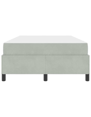 Struttura del letto Grigio chiaro 120 x 190 cm Tessuto