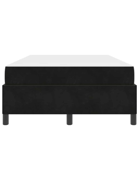 Struttura del letto Altro Nero e Bianco 120 x 190 cm Velluto